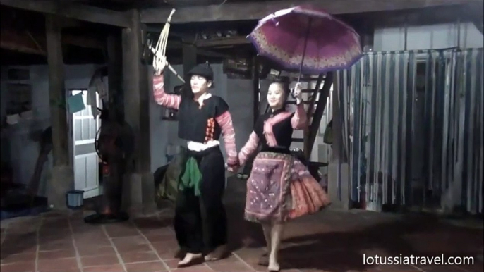 Mai Chau Music and Dance Performances by Thai Hill Tribe People, Ban Lac Village