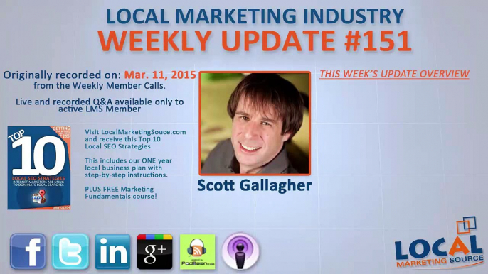 Local Marketing Industry Weekly Update - #151 - 3/11/15