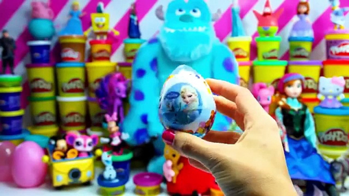 kinder surprise eggs doc mcstuffins play doh dora mlp frozen toys egg surprise cars 2