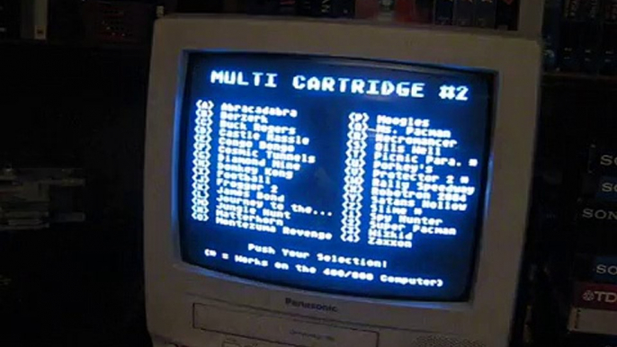 Atari 8-bit Computer Multicart 30 Games on one cartridge