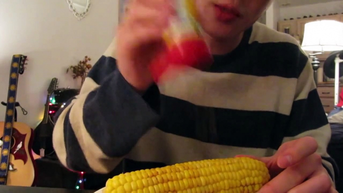 ASMR Eating Sounds: Corn on the Cob; Old Bay