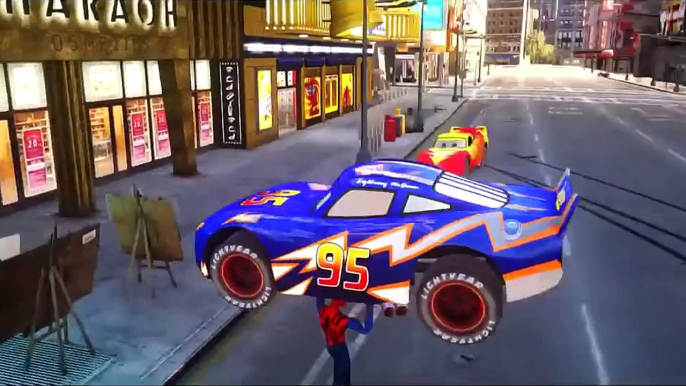 Disney Cars Pixar Spiderman Nursery Rhymes & Lightning McQueen Colors Children Songs with Action