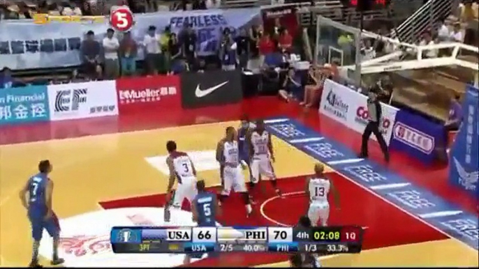 Gilas Pilipinas vs USA-Select 4th Quarter September 5 2015 Jones Cup 2015