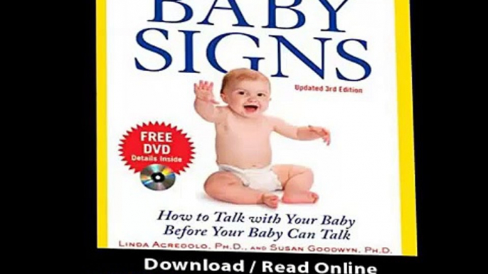 Baby Signs How to Talk with Your Baby Before Your Baby Can Talk Third Edition PDF