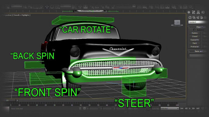 3DS Max - Animate/Rigging A Car Tutorial