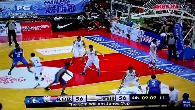 Gilas Pilipinas vs. South Korea 4th Quarter 37th Jones Cup Agust 31, 2015