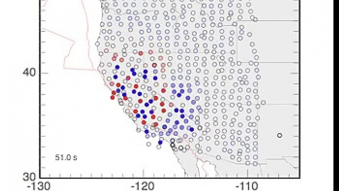 Earthquake Ground Motion Animation 10-31-2007 Central Cal