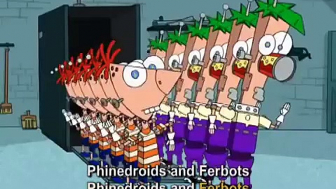 Phineas and Ferb - Phinedroids and Ferbots -Music Video With Lyrics!! - Disney Channel Off