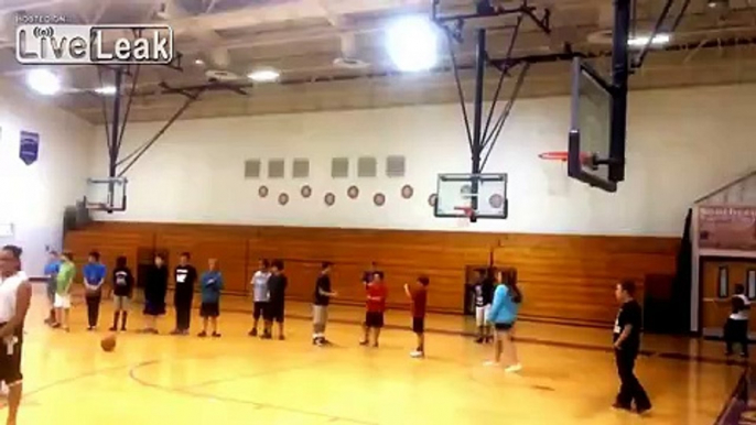 Flip Throw from Half Court