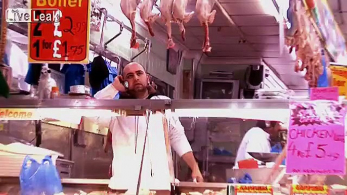 Pissing off a butcher