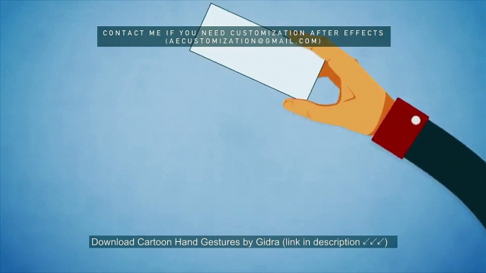 Cartoon Hand Gestures by Gidra| After Efects Project Files - Videohive template