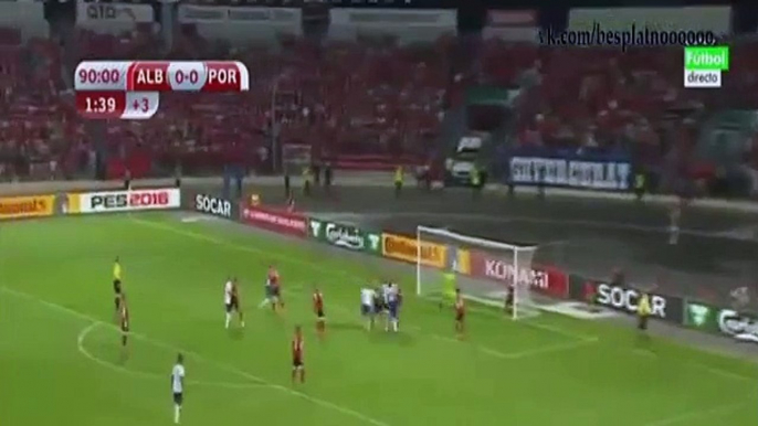 Albania vs Portugal 0-1 2015 - Miguel Veloso Goal