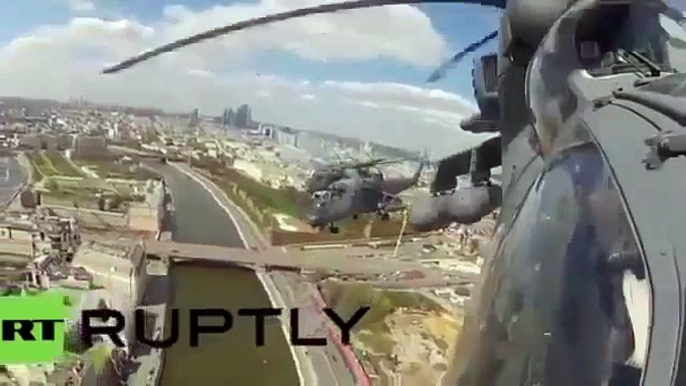 Victory Day 2015 - Russian Air Force fighter jets fly over Moscow