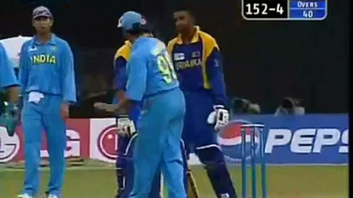 Cricket Fights - Sourav Ganguly v Russell Arnold - India v Sri Lanka final Match