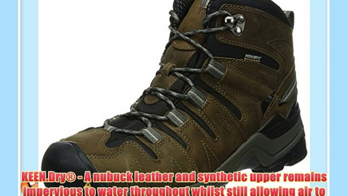 Keen Mens GYPSUM MID Sport Shoes - Outdoors Brown Braun (Dark Earth/Neutral Gray) Size: 9 (43