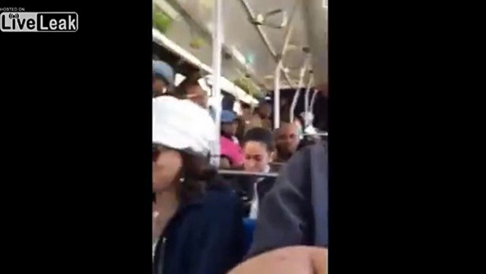 Passenger Puts Angry Woman in Her Place - NYC