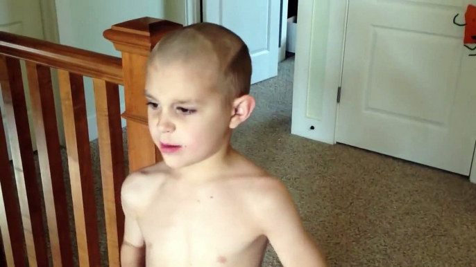 Haircut Prank on my son