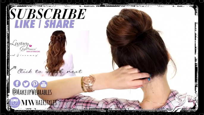 2-Minute Elegant BUN Hairstyle ★ EASY Updo Hairstyles