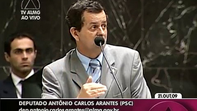 Deputado Antônio Carlos Arantes - Pronunciamento MG 050 21/10/2009