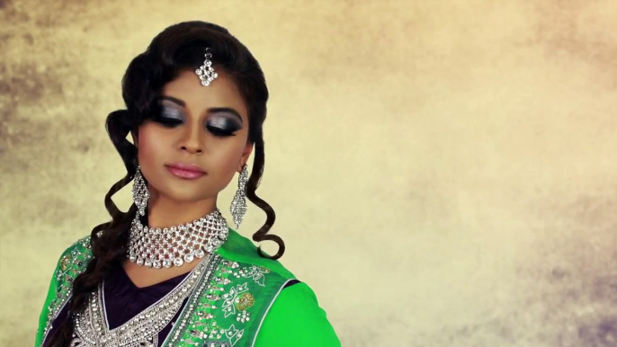 Grey Smokey Eye Asian Bridal Makeup