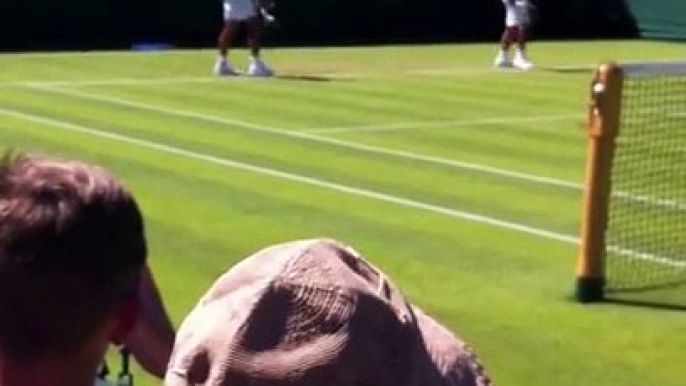 nadal practicing