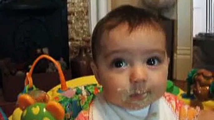 Baby Louisa Eating