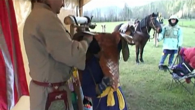 This is a documentary film of a documentary of horse back archery Mongol with emphasis on child training as part of weapons of war series