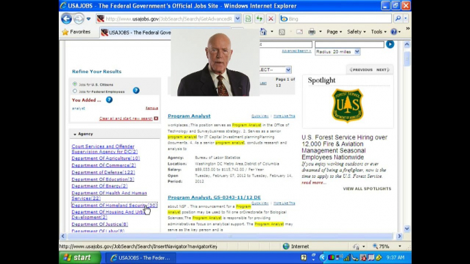 USAJOBS Advance Search