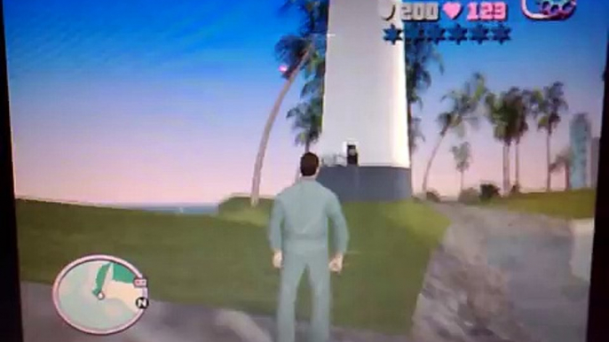 how to "swim" in GTA Vice City using only the health cheat