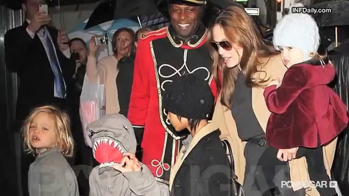 Angelina Jolie and Brad Pitt Go Christmas Shopping With the Kids!