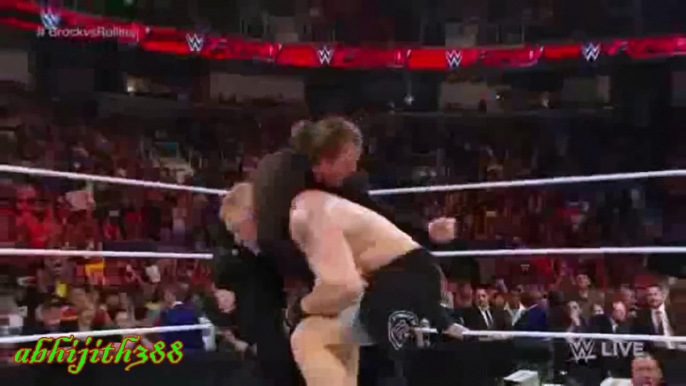 WWE RAW 9/7/15 - Sting Interrupts Brock Lesnar