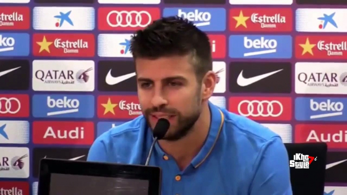 Gerard Piqué- 'Quiero que el Real Madrid pierda siempre' - Rueda de Prensa 2015