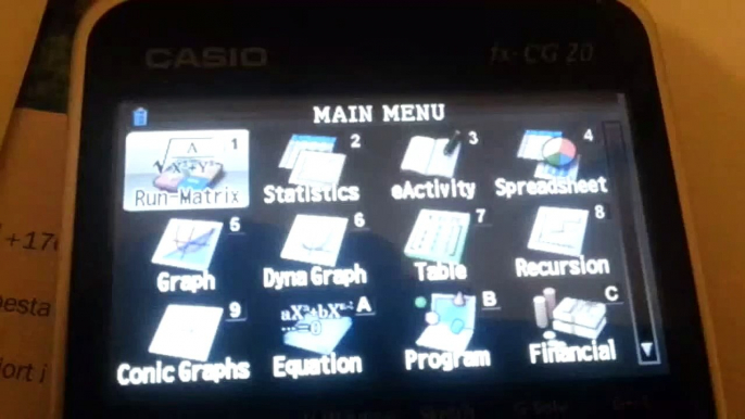 Tetris on casio fx cg20