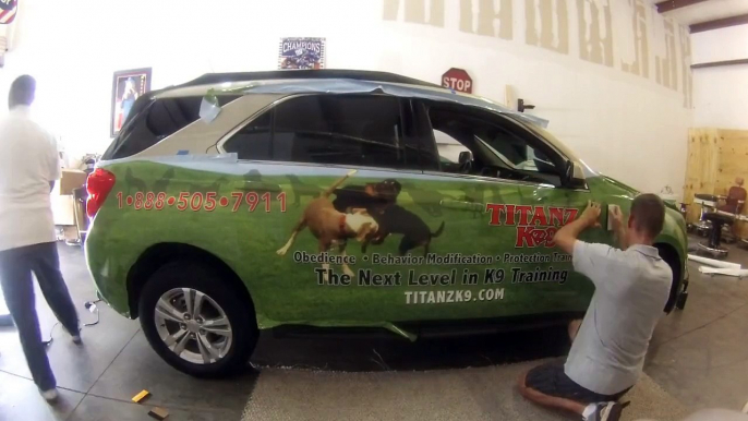 Titanz K9 Vehicle Wrap Timelapse