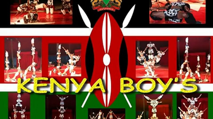 Kenya Acrobats By Victor Shirao.