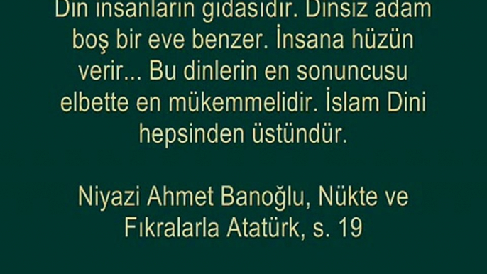 ATATÜRK'ÜN DİNİ GÖRÜŞÜ