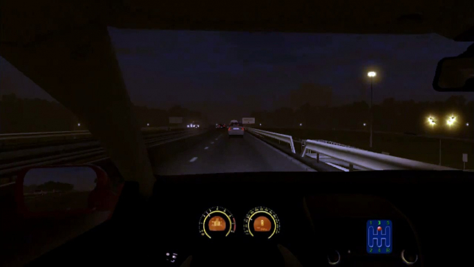 3D Instructor ( City Car Driver ) 2.2 - Smooth Drive Through, Rainy Night, Dangerous highway driving