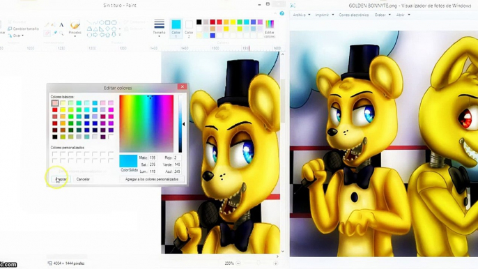 SPPED PAINT  FNAF  /GOLDEN FREDDY VERCION MLP / #2