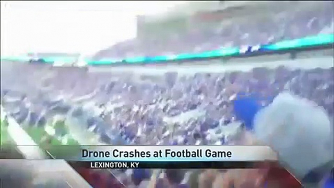 Drone Crashes at College Football Game