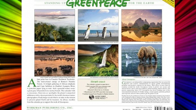 Greenpeace: Standing Up For The Earth 2014 Wall Calendar Download Books Free