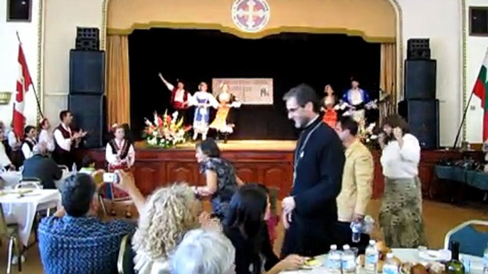 Bulgarian folk dance at St. Cyril & Methody  church 100 year celebration, Toronto