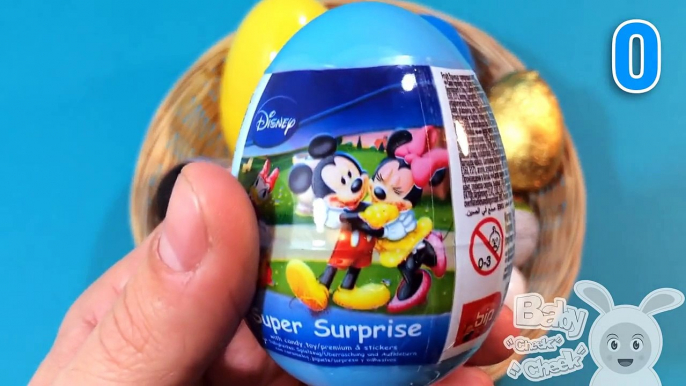 Huge 11 Surprise Eggs Opening Kinder Surprise Disney Minnie Mouse Star Wars Spiderman