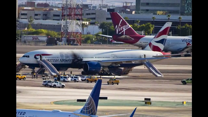 British Airways Plane Catches Fire at McCarran Airport In Las Vegas (VIDEO)