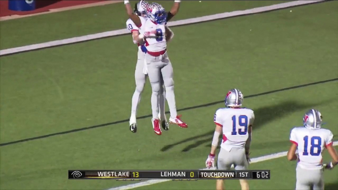 Ehlinger to Klubnik Touchdown - Westlake vs Lehman 2014