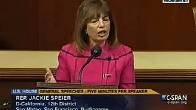 Komen stops funding Planned Parenthood - Congresswoman Jackie Speier Floor Speech