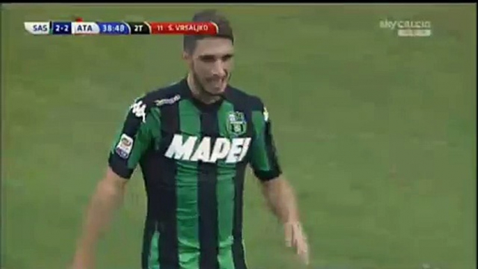 Sime Vrsaljko Red Card Sassuolo 2-2 Atalanta 13.09.2015 HD