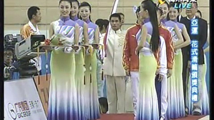 2010廣州亞運-中華隊王筱茿勇奪女子花式滑輪個人賽金牌(頒獎典禮)