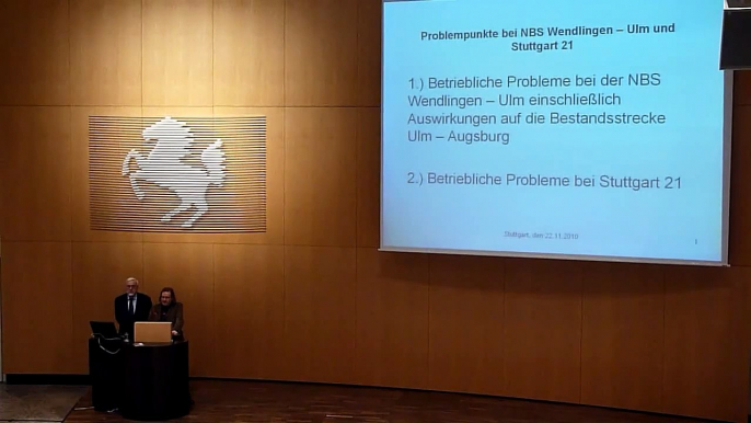 Dipl. Ing. Sven Andersen - Vortrag, Teil 1: "Probleme bei der NBS Wendlingen-Ulm" - 22.11.2010