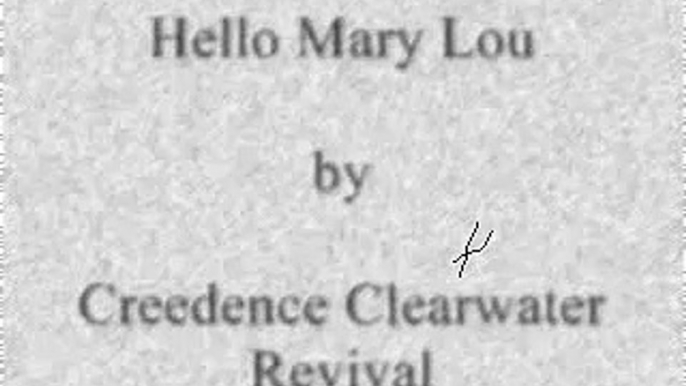 CCR Hello Mary Lou