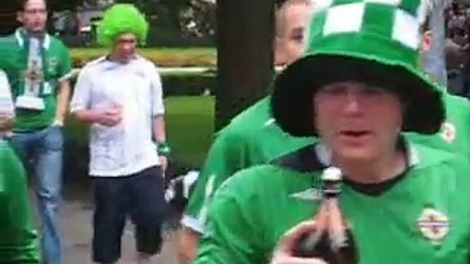 Riga Latvia Northern Ireland fan (Stop alcohol!)